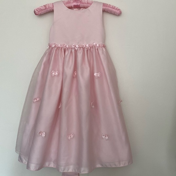 Cinderella Girls Pink Dress Dressy Formal Wedding Flower Girl Easter Zip Size 4 - Picture 11 of 11
